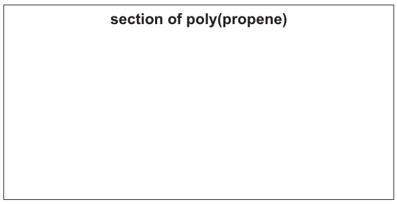 section of poly(propene)